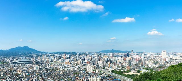 かなり広い北九州市