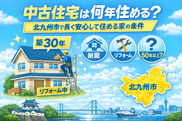 中古住宅は何年住める？北九州市で長く安心して住める家の条件とは