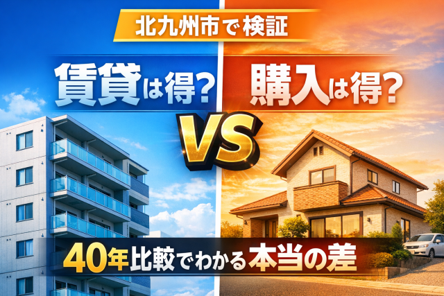 賃貸と購入どっちが得？北九州市で長期視点から考える住まい選び