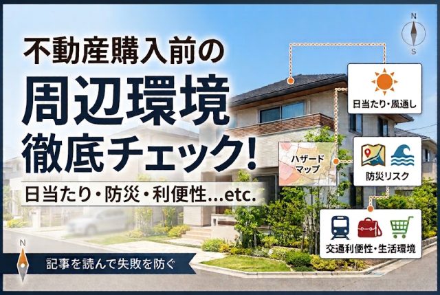 周辺環境はどう見る？北九州市で後悔しない立地確認の方法