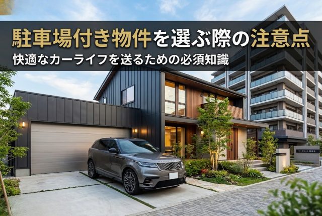 駐車場付き物件を選ぶ際の注意点｜北九州市の車社会に対応する住まい選び