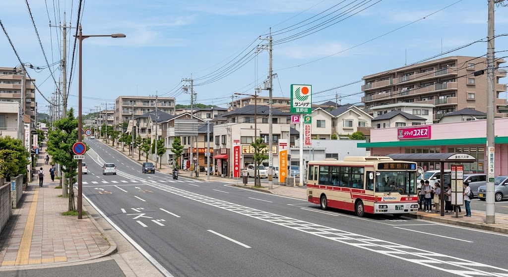 富野・上富野周辺の街並み