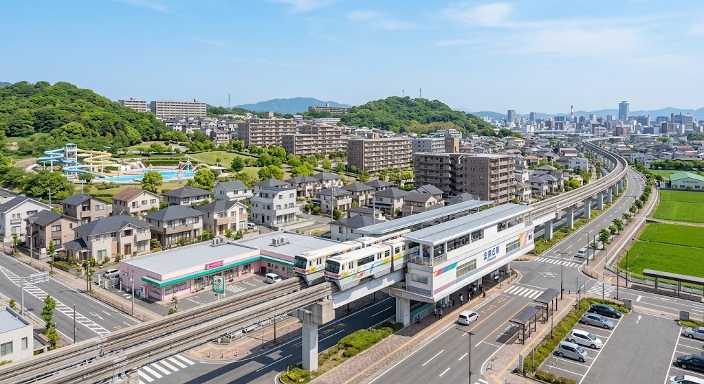 三郎丸・南丘周辺の街並み