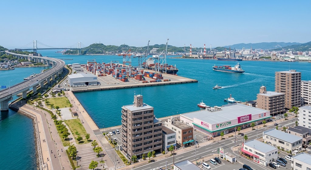 高浜・港湾周辺の街並み