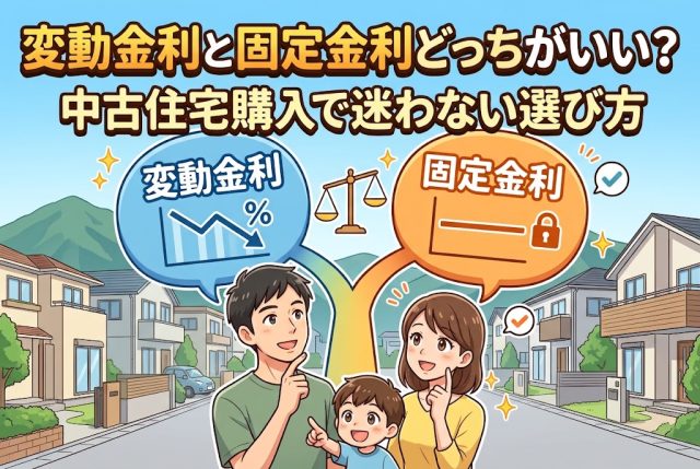 固定金利と変動金利どっちがいい？中古住宅購入者向け解説