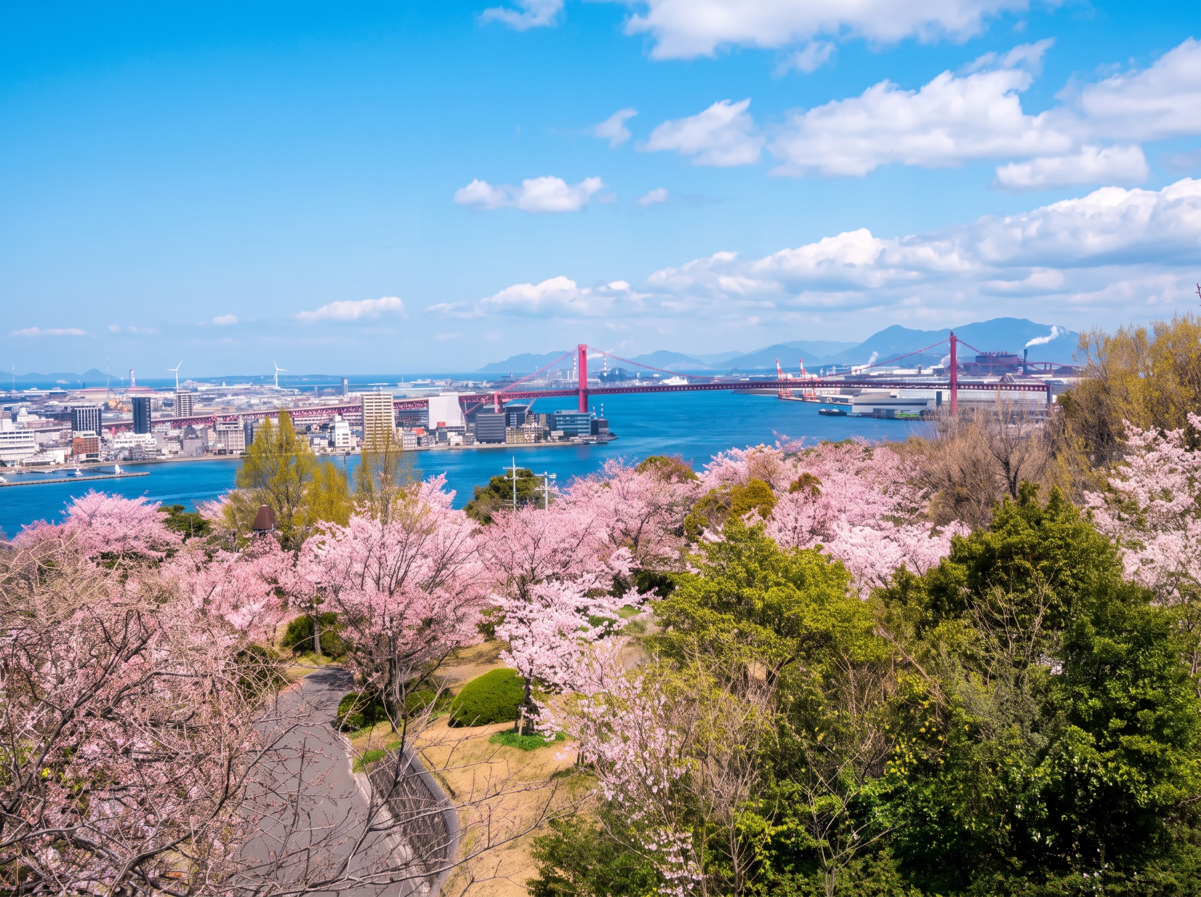 牧山・牧山海岸周辺の街並み