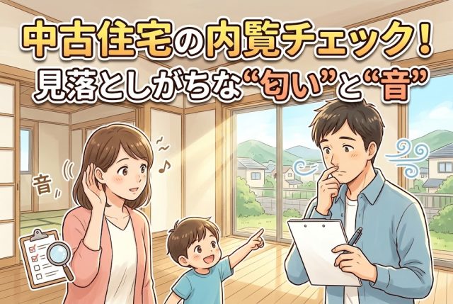 中古住宅の“匂い”や“音”は重要？内覧時に見落としがちなポイント